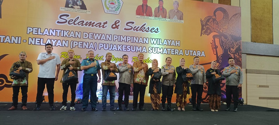 Wakapolri dan Kapolda Sumut Hadiri Pelantikan DPW Pena Pujakesuma 2023