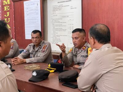 Cek Personel yang Bertugas di Proses Pemilu, Kapolres Pesan untuk Menjaga Kesehatan