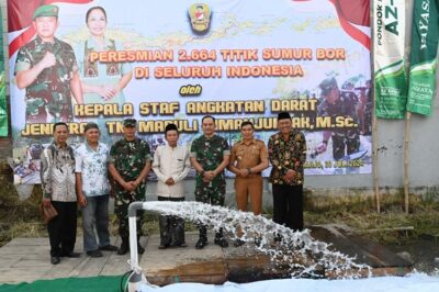 Danrem 074/Warastratama Meresmikan Sumur Bor di Ponpes Azzayadiy, Sanggrahan, Kecamatan Grogol