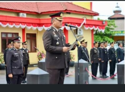 Polres Pelabuhan Belawan Menggelar Upacara Peringatan HUT Ke-79 Tahun Kemerdekaan RI