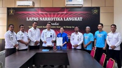 Penandatanganan Perjanjian Kerjasama, Lapas Narkotika Langkat dengan Yayasan Pelatihan Moralitas Budi Pekerti Bangsa Indonesia