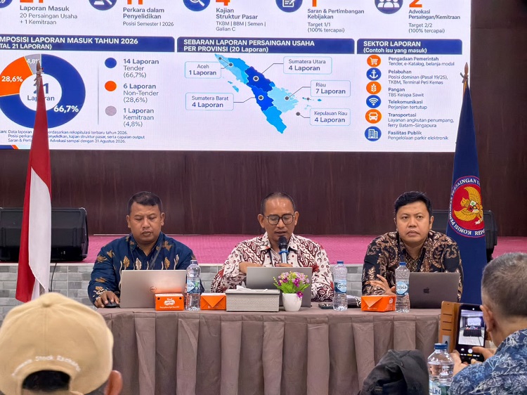 KPPU Kanwil I Ungkap 21 Laporan Persaingan Usaha, Persekongkolan Tender Paling Dominan
